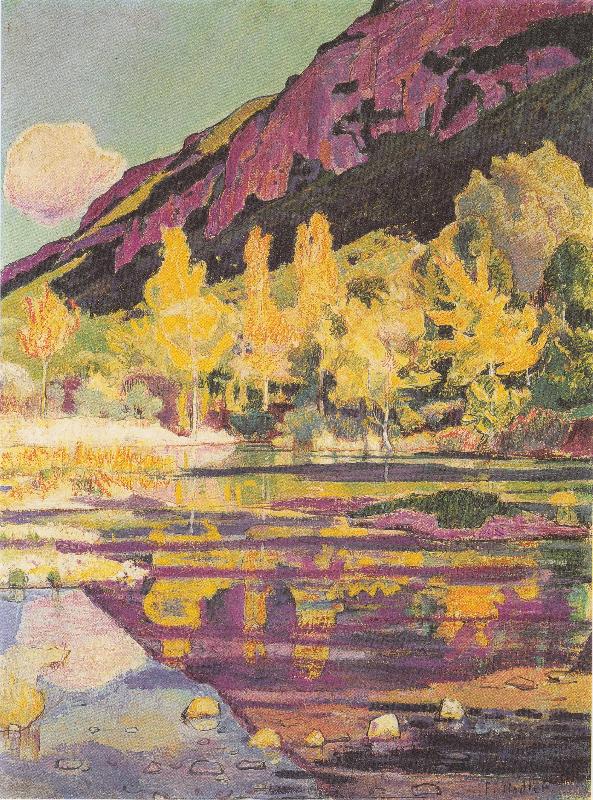 Ferdinand Hodler Am Fuss des Petit Saleve oil painting picture